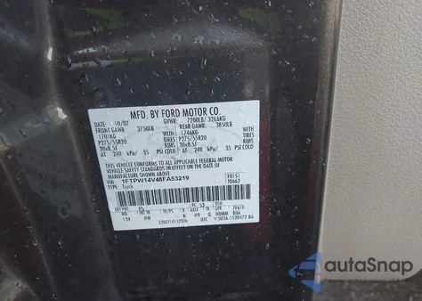 2008 Ford F-150 60Th Anniversary/Fx4/King Ranch/Lariat/Xlt z USA, uszkodzony, nr VIN 1FTPW14V48FA53219